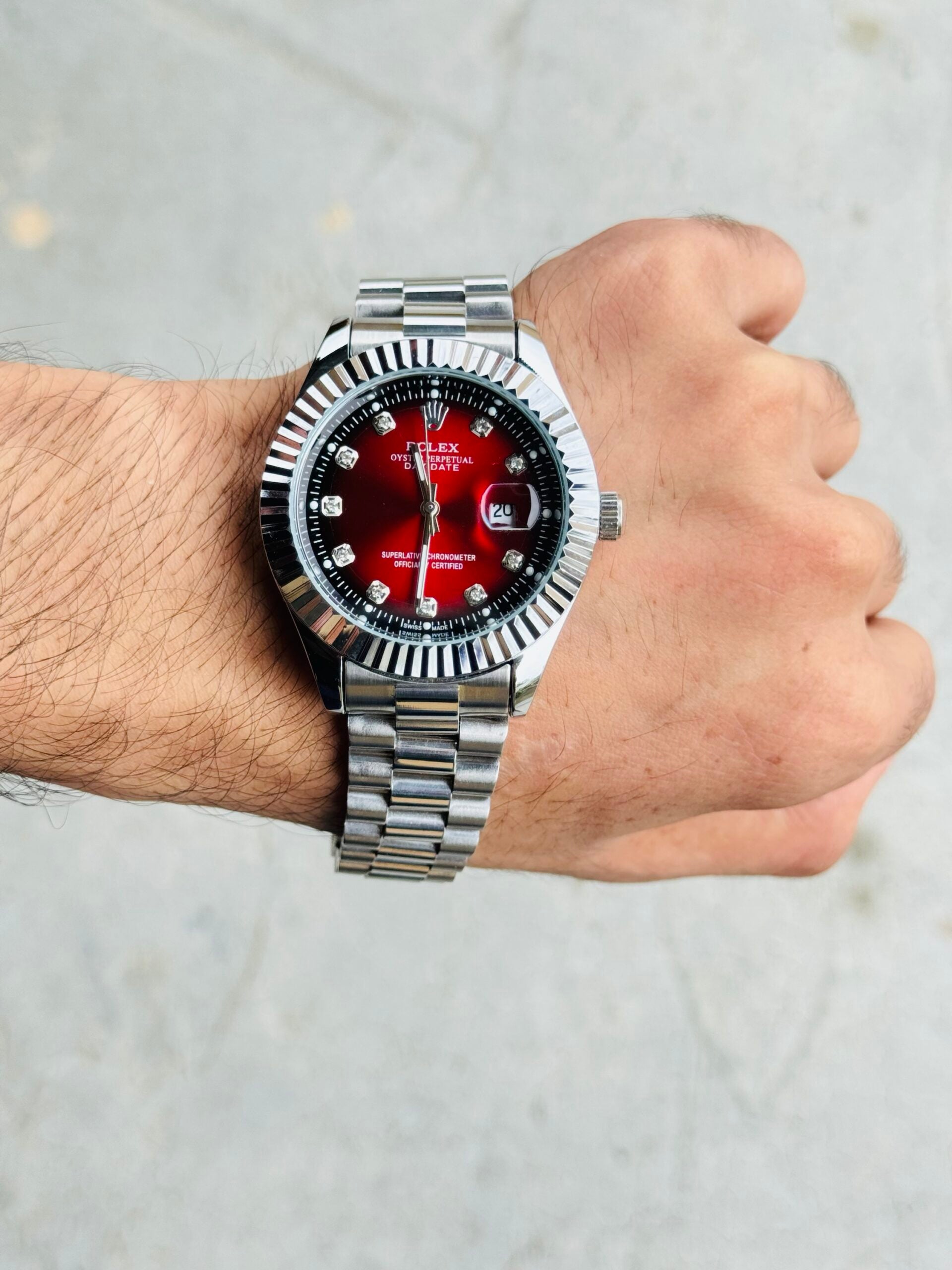 RLX Red Dial Watch